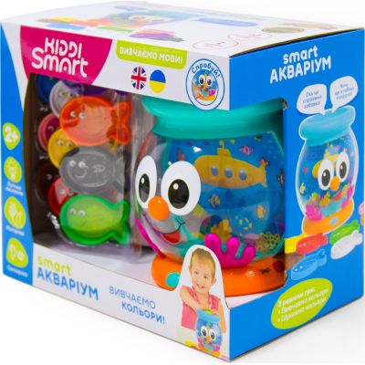 Развивающая игрушка Kiddi Smart Интерактивная обучающая игрушка Smart-Аквариум украинский и английский язык (207659) | Зображення 1