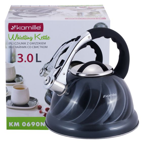 Чайник із свистком Kamille KM-0690N 3 л УЦІНКА | Зображення 9
