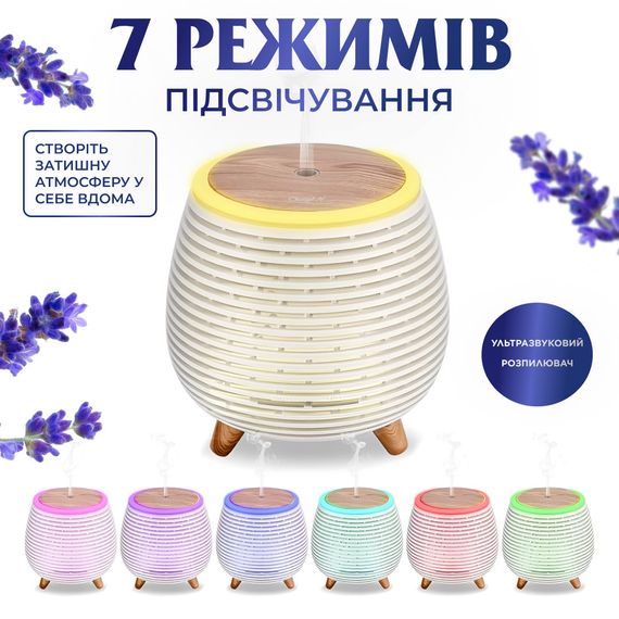 Зволожувач повітря Holdmay Aroma Diffuser 140ml Білий | Зображення 4