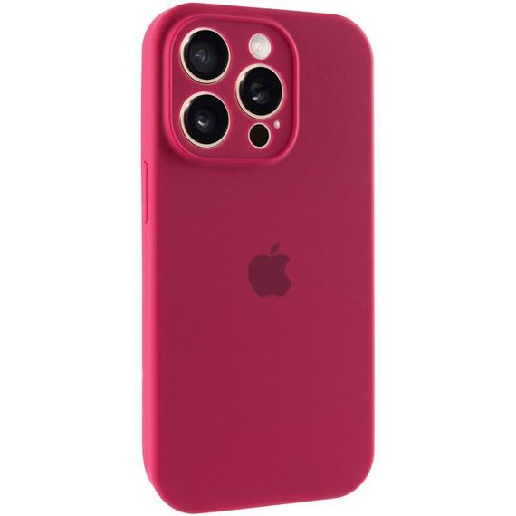 Чохол Silicone Case Full Camera Protective (AA) для Apple iPhone 14 Pro Max (6.7") Червоний / Rose Red