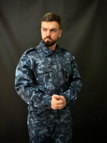 Камуфляжний костюм для охоронців Синій | Зображення 2