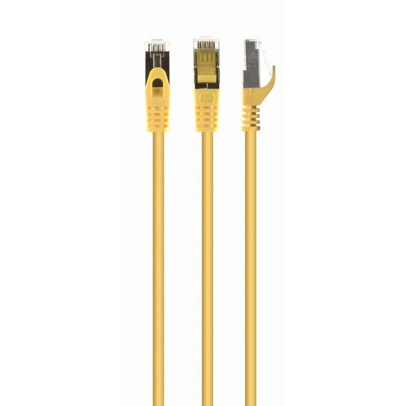 Патч корд Cablexpert PP6A-LSZHCU-Y-15M, S/STP, литий, 50u" штекер із фіксатором, 15 м, жовтий