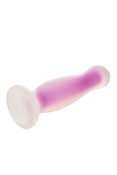 Светящаяся анальная пробка Dream Toys RADIANT SOFT SILICONE GLOW IN THE DARK PLUG MEDIUM PURPLE Sex Aura | Зображення 2