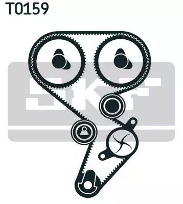 Помпа + комплект ремня ГРМ RENAULT FLUENCE, SKF (VKMC06021) | Зображення 1