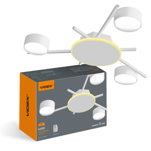 LED Світильник під лампу 3*GX53 накладний з підсвічуванням білий VL-SPF20B-WB Videx | Зображення 2