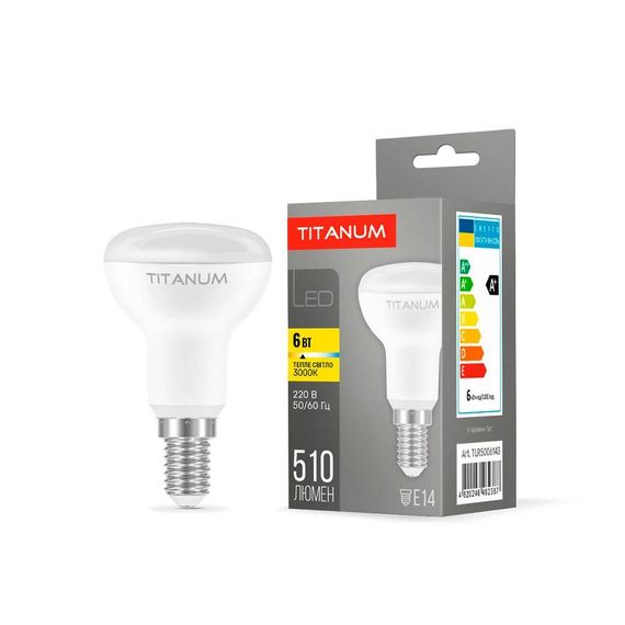 Світлодіодна лампа TITANUM R50 6W E14 3000K