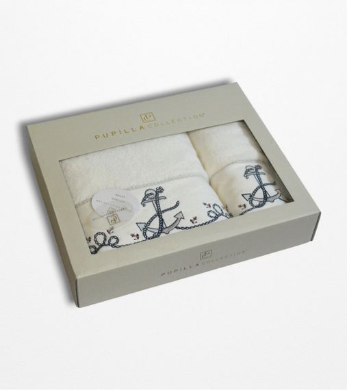 Подарочный набор полотенец Pupilla Pedro v3 Krem | Зображення 1