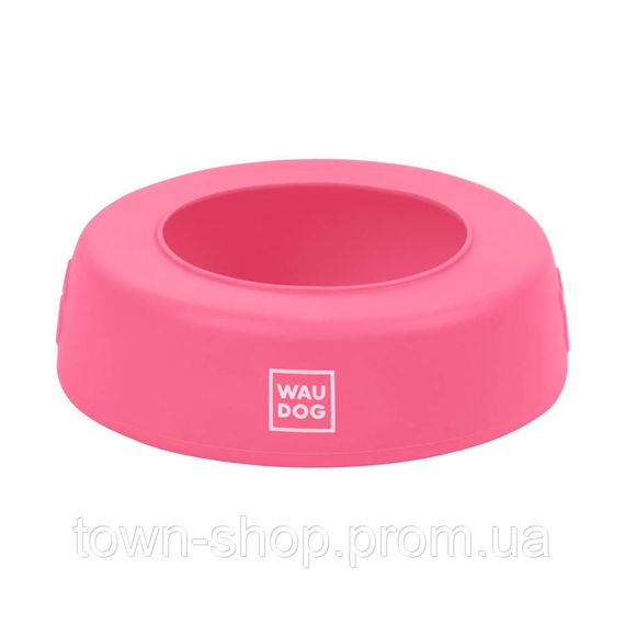 Миска-непроливайка  WAUDOG Silicone, 1 л розовый | Зображення 1