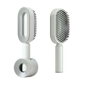 Антистатическая самоочищающаяся расческа с массирующим эффектом Onuliss O-1930 и подставкой