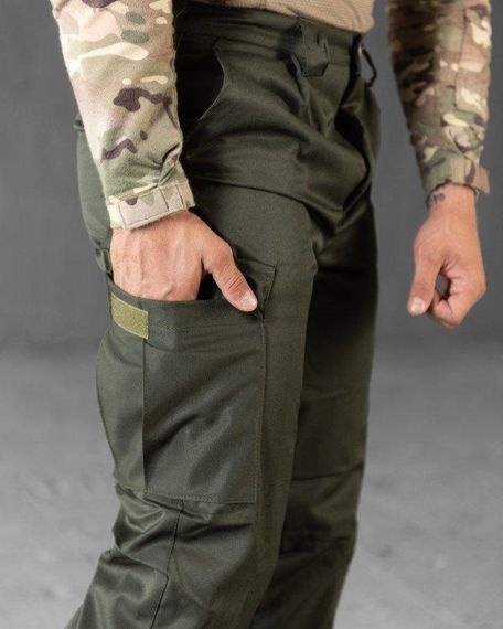 Зимові штани на флісі олива НП5041 | Зображення 5