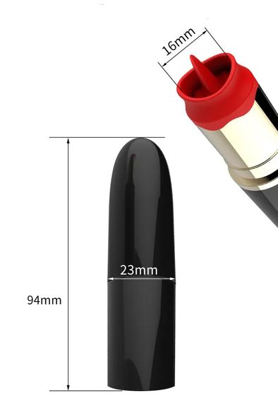 Вибратор для стимуляции клитора имитирующий губную помаду (USB) | Зображення 5