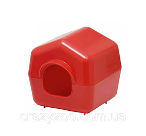 Домик для грызунов Ferplast Isba 4638 Hamster House красный 10.4x11.4х11 см 84638799