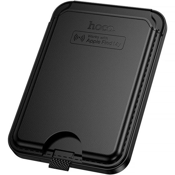 Кардхолдер магнитный Hoco E91I Tiger с трекером 120 mAh Black | Зображення 2