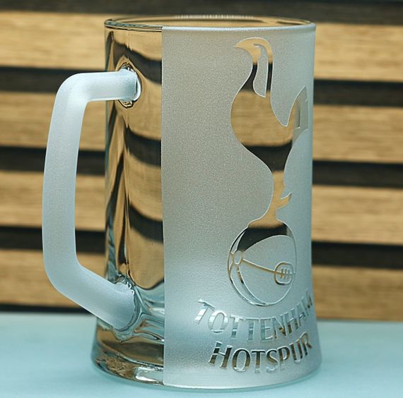 Пивной бокал 670 мл ФК Тоттенгем Готспур Tottenham Hotspur с гравировкой подарок для фаната футбольная кружка | Зображення 1