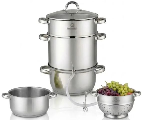 Соковарка Master Koch MK-3206 26 см 8 л срібляста