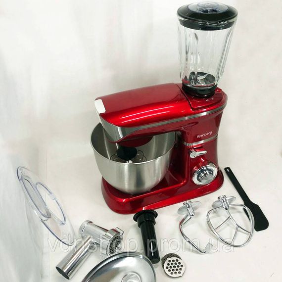 Міксер кухонний з чашею 4 л, Планетарний міксер для крутого тіста Міксери з чашею нержавіючої сталі OD-82 | Зображення 3