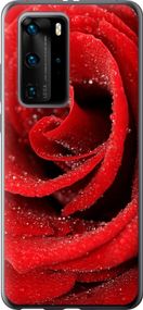Чехол на Huawei P40 Pro Красная роза "529u-1839-17620"