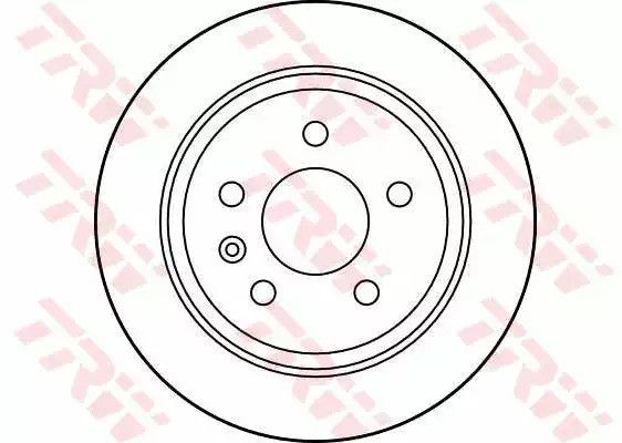 Диск гальмівний (1 шт.) MERCEDES V200/V220/V230/V280/Vito 108/Vito 110/Vito 112/Vito 1, TRW (DF2794) | Зображення 1