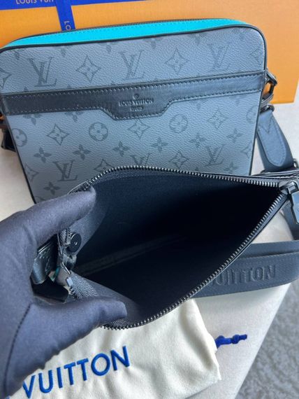 Месенджер сірий Louis Vuitton Trio Turquoise c859 | Зображення 5