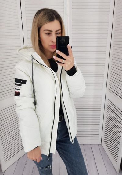Утеплена куртка, арт.417, білий | Зображення 3