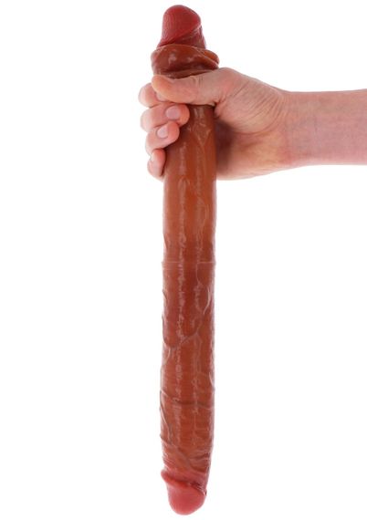 Фалос двосторонній ToyJoy Get Real Skin з крайнім тілом, мулат Sex Aura