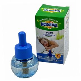 Рідина для фумігатора від комарів Mosquitall Ніжний захист для дітей, 45 ночей, 30 мл
