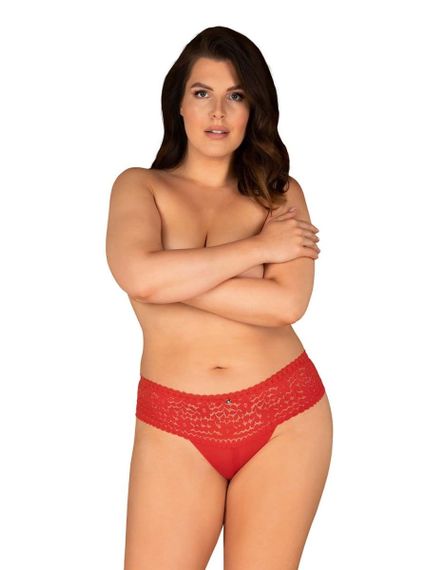 Трусики Obsessive Blossmina Червоні 6XL/7XL | Зображення 2