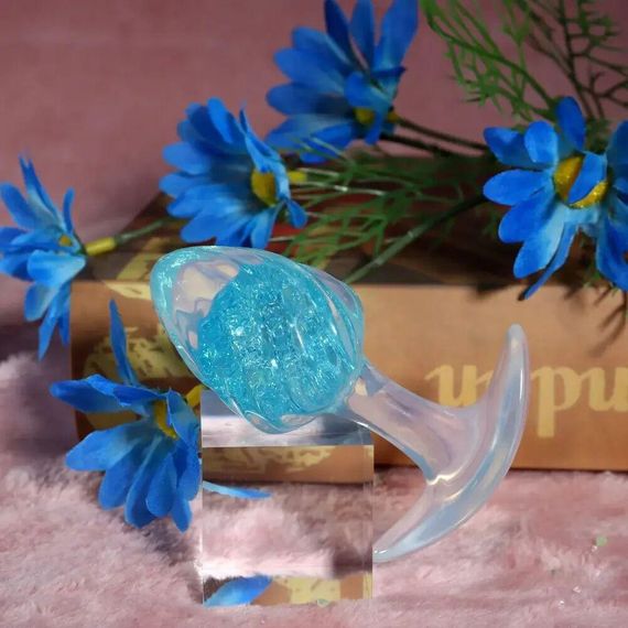 Анальная пробка Liebe Seele Icecream-shaped Crystal Anal Plug - Blue Medium Sex Aura | Зображення 3