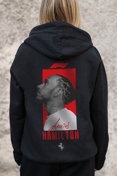 Утеплене зіп худі на флісі зіпер з принтом Hamilton Without Kane Black | Зображення 5
