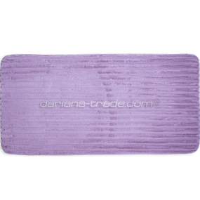 Килимок екохутро Страйп 60*120 см пастельно-рожевий Даріана