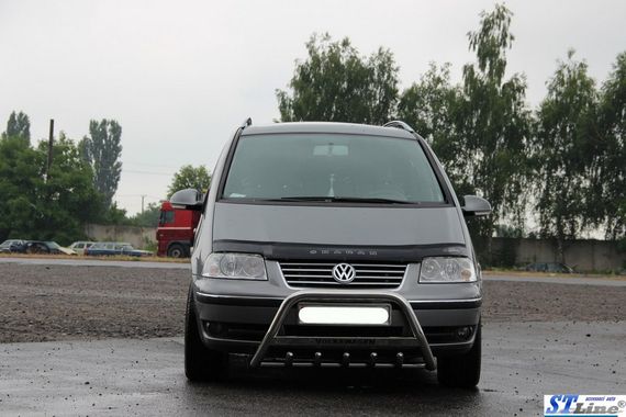 Кенгурятник WT003 (нерж) 60 мм, без надписи для Volkswagen Sharan 2010-2024 гг | Зображення 3