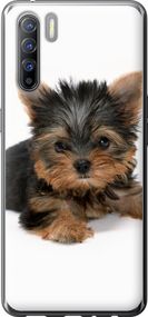 Чехол на Oppo Reno 3 Щенок йоркширского терьера "931u-1901-17620"