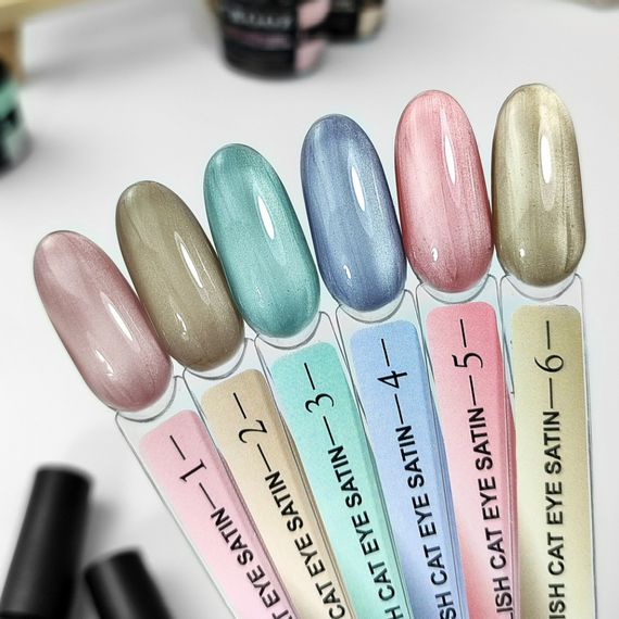 Гель-лак сатинова кішка Crooz №05 Satin Cat (рожево-кораловий) 8мл | Зображення 6