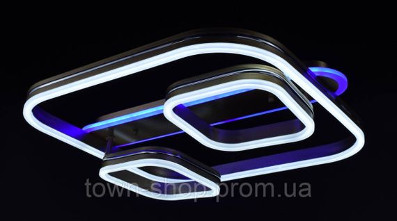 Люстра потолочная LED A55071/1+2-RGB-sg+ch Золото 12х50х55 см. | Зображення 7