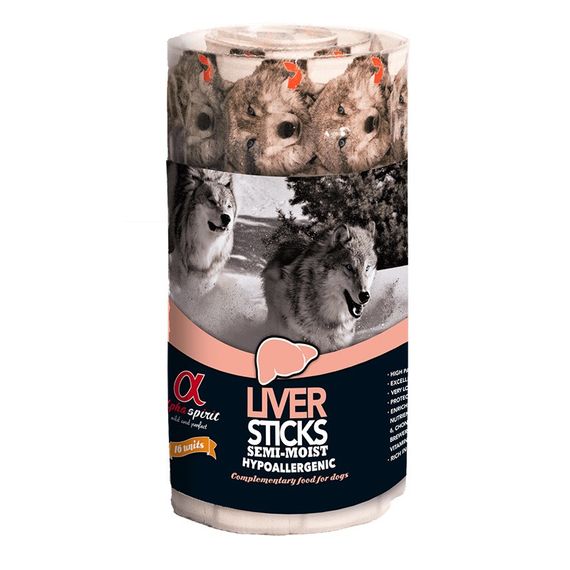 Alpha Spirit Liver Sticks for Dogs ласощі для собак з печінкою 16 шт х 10 гр