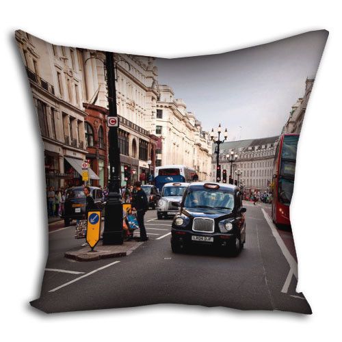 Подушка габардинова з принтом London 40x40 (4P_PW100)