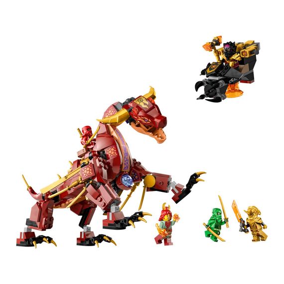 Конструктор LEGO Ninjago Вулканічний Дракон, що трансформує Хітвейва 479 деталей (71793) | Зображення 1