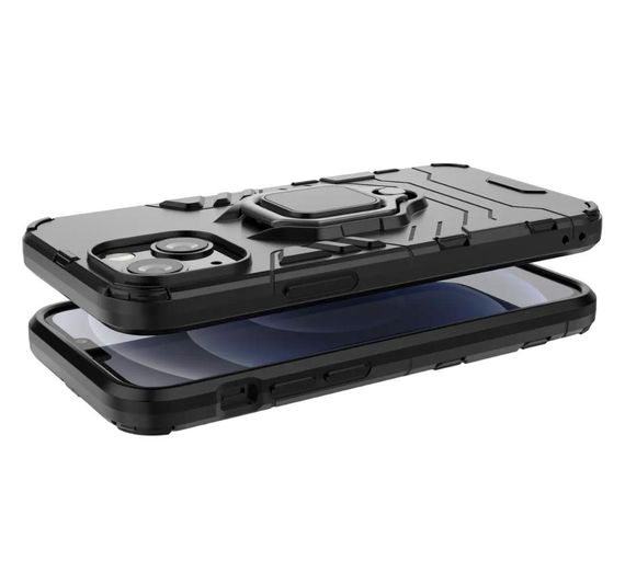 Чехол бампер Primolux Ring Armor для Apple iPhone 13 Mini - Black | Зображення 2