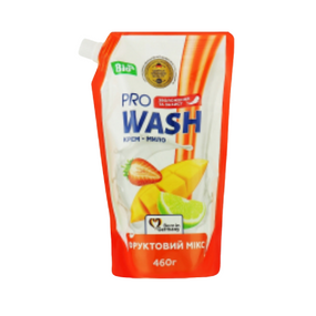 Крем-мило 460гр (дой-пак) Фруктовий мікс ProWash 2К