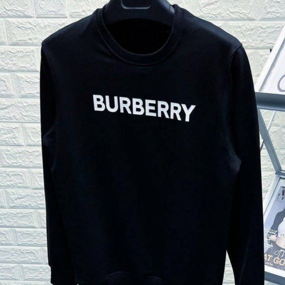 Світшот зима/осінь фліс Burberry  колір чорний | Зображення 1