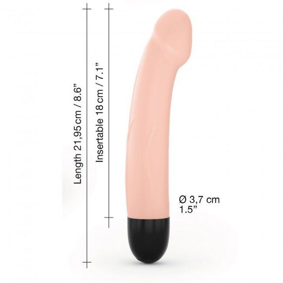 Вібратор Dorcel Real Vibration M Flesh 2.0, діаметр 3,7см, перезаряджається, для точки G | Зображення 2