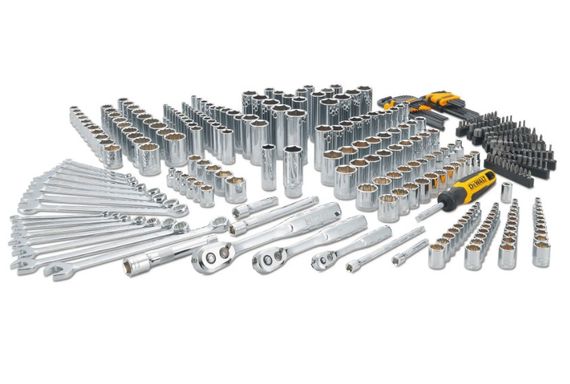 Набір головок, біт, шестигранних та накидних ключів DeWalt 1/4 3/8 1/2 341 предмет (DWMT45341-1)