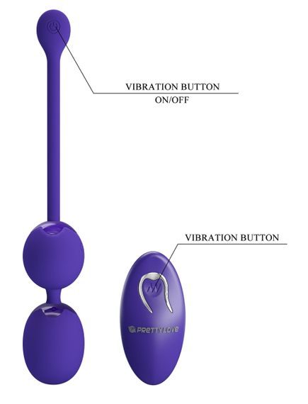 Вагінальні кульки з вібрацією Pretty Love - Willy Youth, BI-014548WL sexstyle | Зображення 6