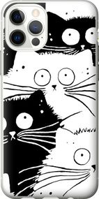Чехол на iPhone 12 Pro Коты v2 "3565u-2052-17620"