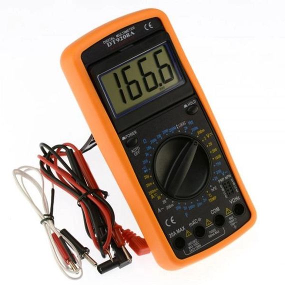 Мультиметр для електричних систем Digital DT-9208A, Мультиметри портативні, Тестер електропроводки SB-62 | Зображення 1