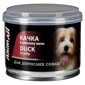 Вологий корм для собак з качкою AnimAll Dog Duck, 195 гр