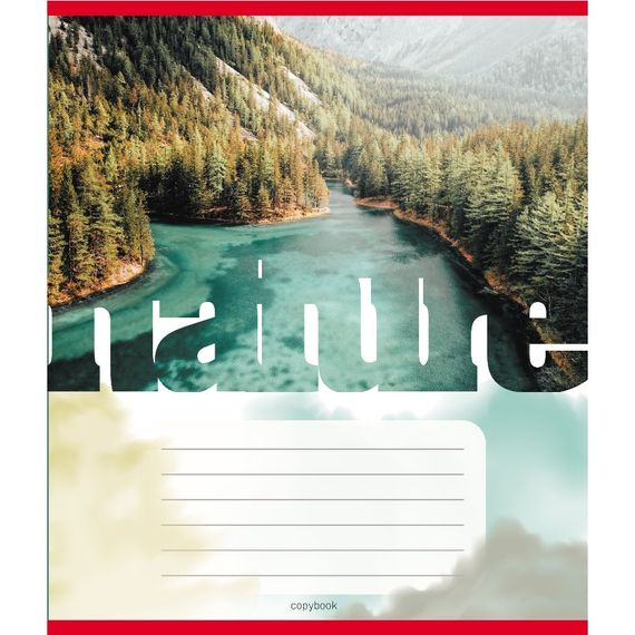 Зошит загальний "Природа" 060-610048K-4 в клітинку, 60 аркушів