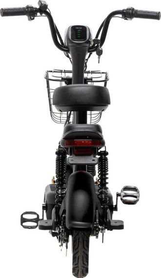 Электроскутер Crosser Mini LFP 450W 48V 15Ah, LiFePO4 аккумулятор, до 50 км пробег, электровелосипед 2 места Черный | Зображення 2