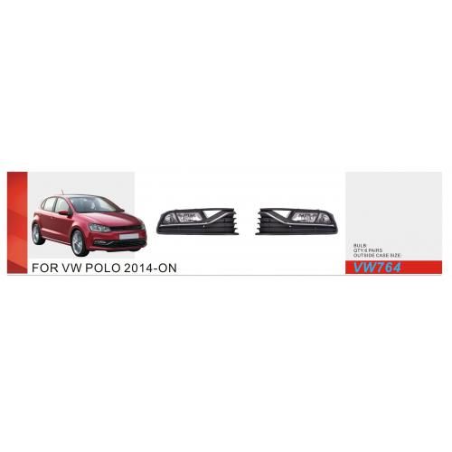 Фари дод. модель VW Polo 5 2014-17/VW-764/H8-12V35W/eл.проводка | Зображення 1