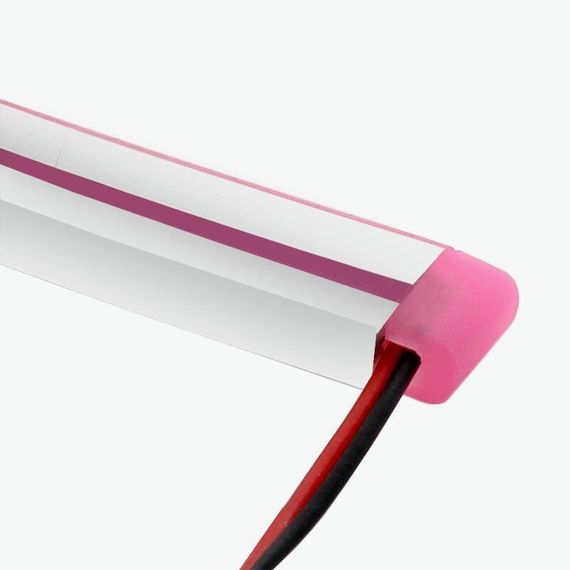 Заглушка PROLUM™ для LED неону 6x12, Світло-Рожевий | Зображення 2